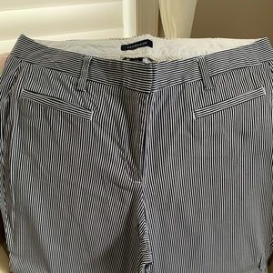 Size 12 Lands End Striped Cropped Pants